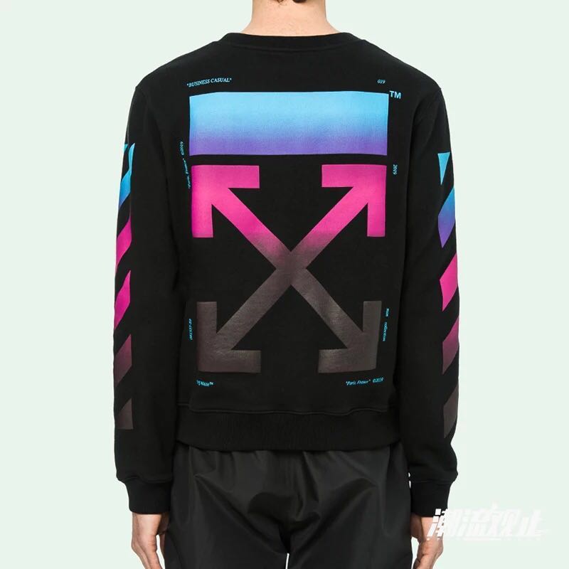 black gradient crewneck