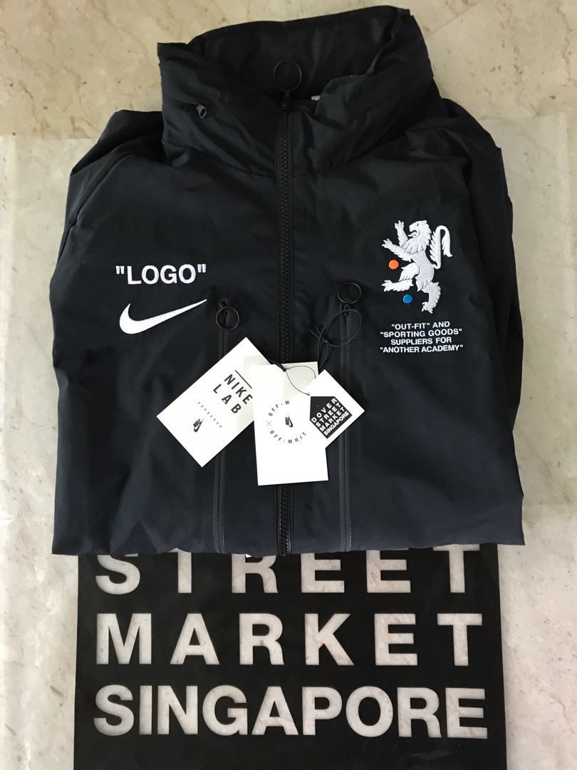 off white nike track jacket
