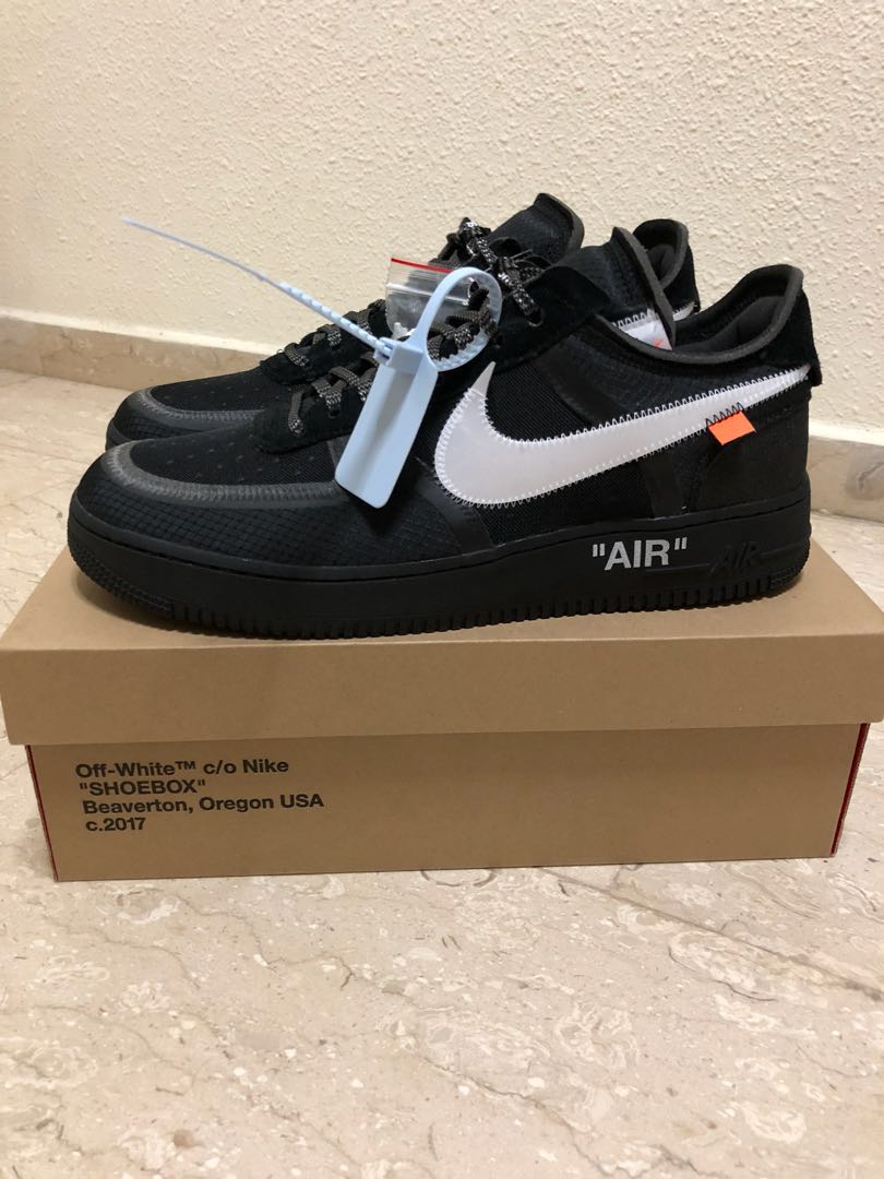 off white air force 1 black raffle