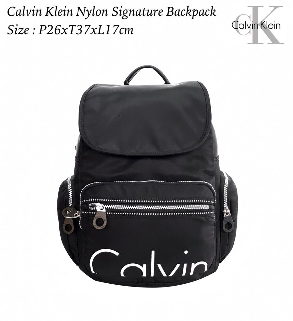 Calvin klein top nylon signature backpack