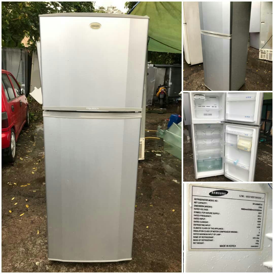 Samsung 2 Door Fridge Refrigerator Peti Sejuk Peti Ais Good Condition Kitchen Appliances On Carousell