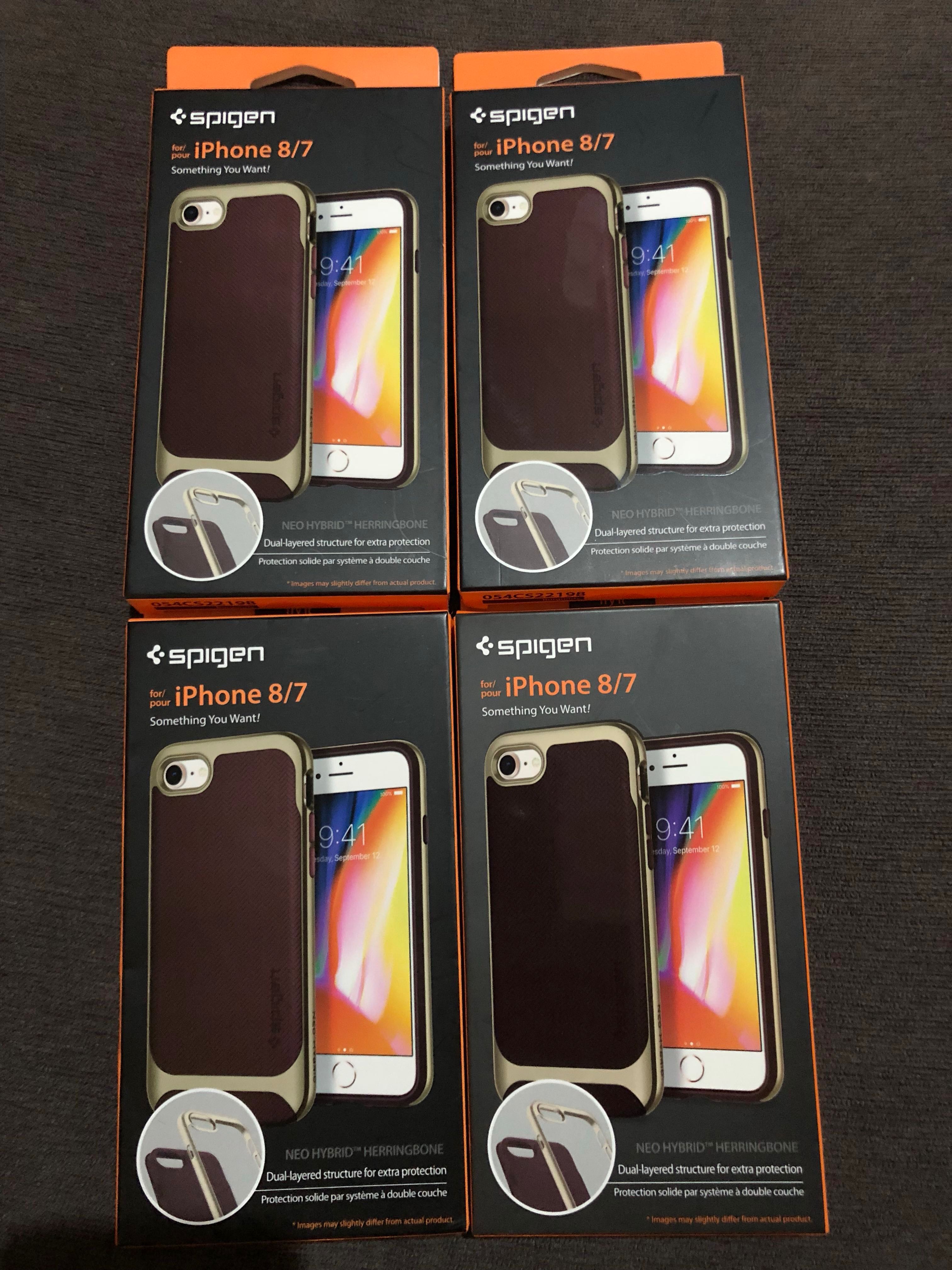 spigen neo hybrid herringbone for iphone 7 8 burgundy