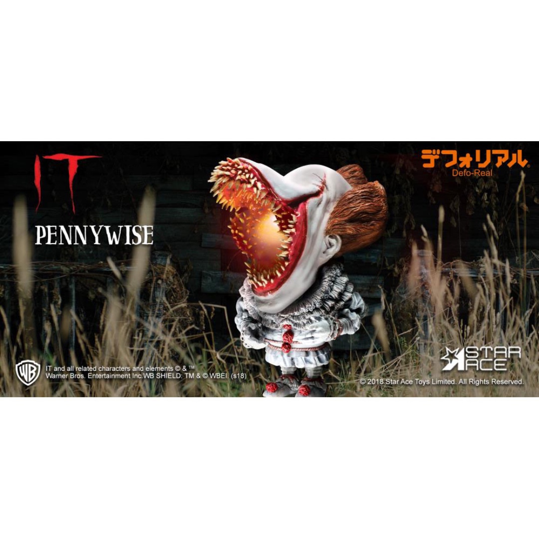 Star Ace Toys Deform Real Series It 2017 Pennywise Open Mouth With Lights Ver Toys Games Bricks Figurines On Carousell The deadlights are the true form of pennywise/it. carousell