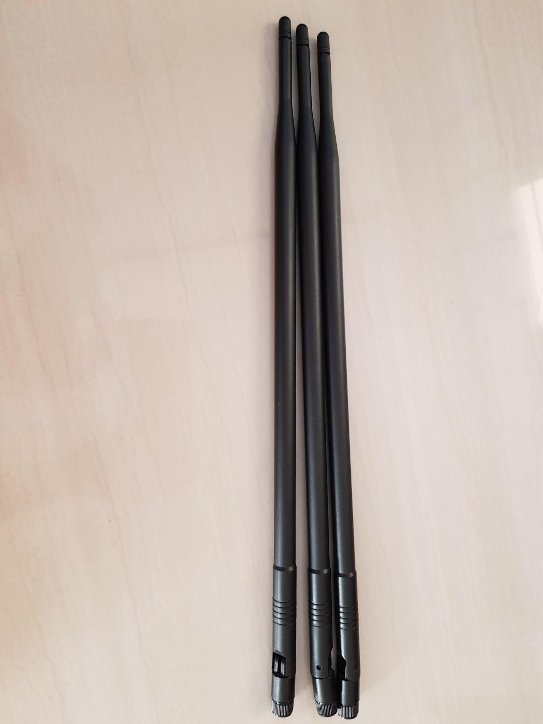 3 9dBi Dual Band WiFi Antennas RP-SMA For Asus Router RT-N16 AC1900 TP-Link 