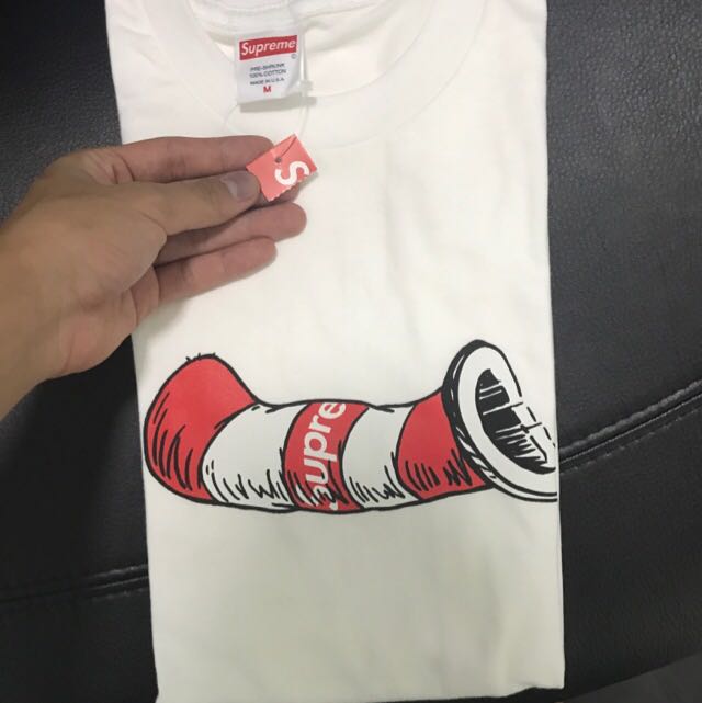 cat in the hat t shirt supreme