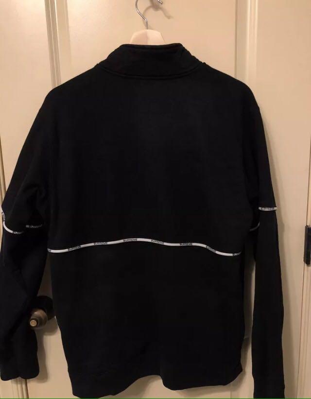 Supreme logo piping half zip sweatshirt ss18