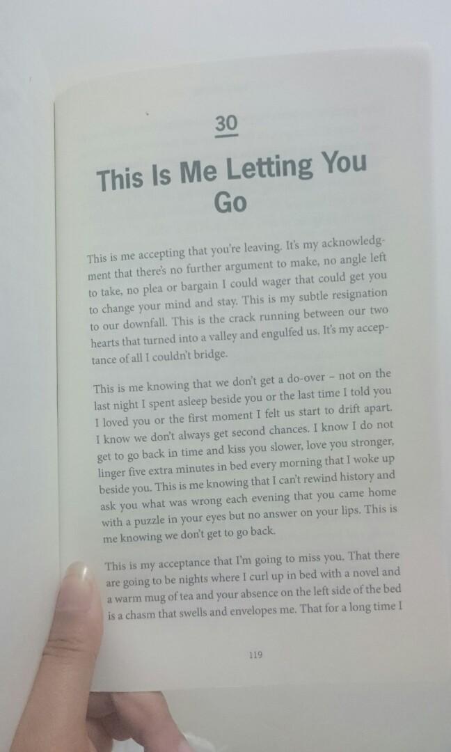 This Is Me Letting You Go