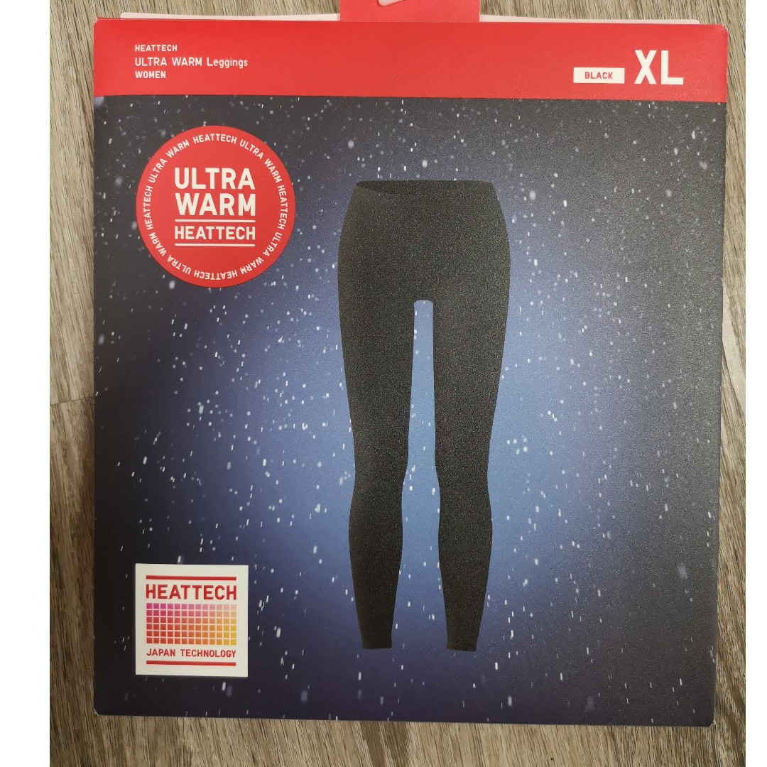 Uniqlo WOMEN HEATTECH Ultra Warm Leggings XL Black and Dark Gray