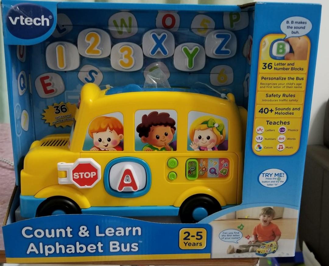 vtech count and learn alphabet bus