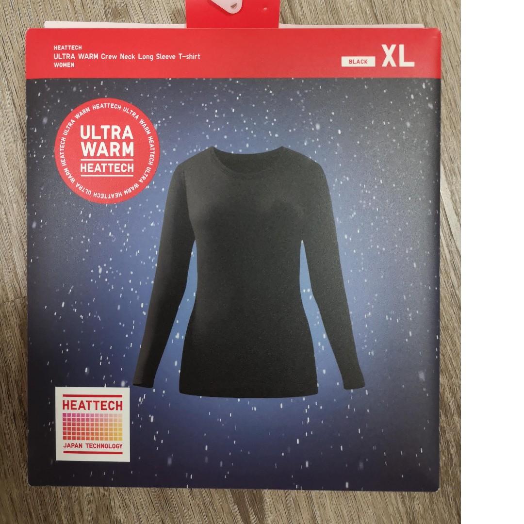 Uniqlo Women Heattech Ultra Warm Crew Neck Long Sleeve T Shirt
