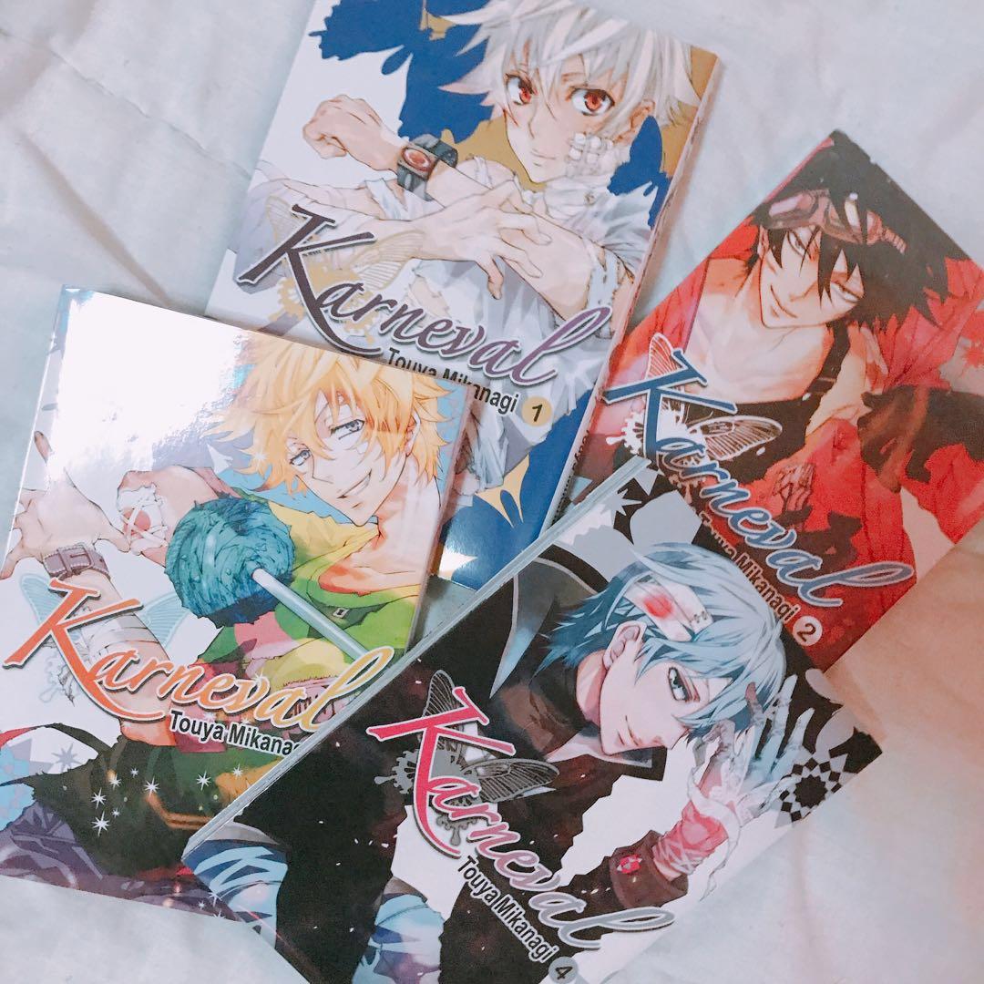 Wts Karneval Manga Vol 1 4 Books Stationery Comics Manga On Carousell