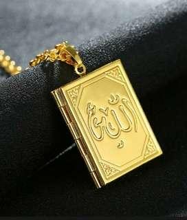 Islam 18k gold platted pendant