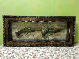 Vintage Display Gun w/ Frame