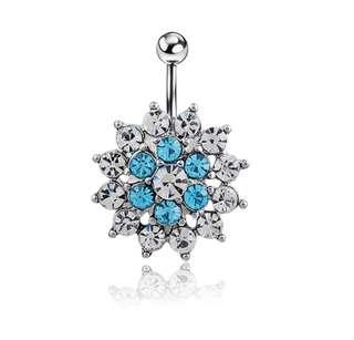 Surgical Stainless Steel Flower Belly Ring