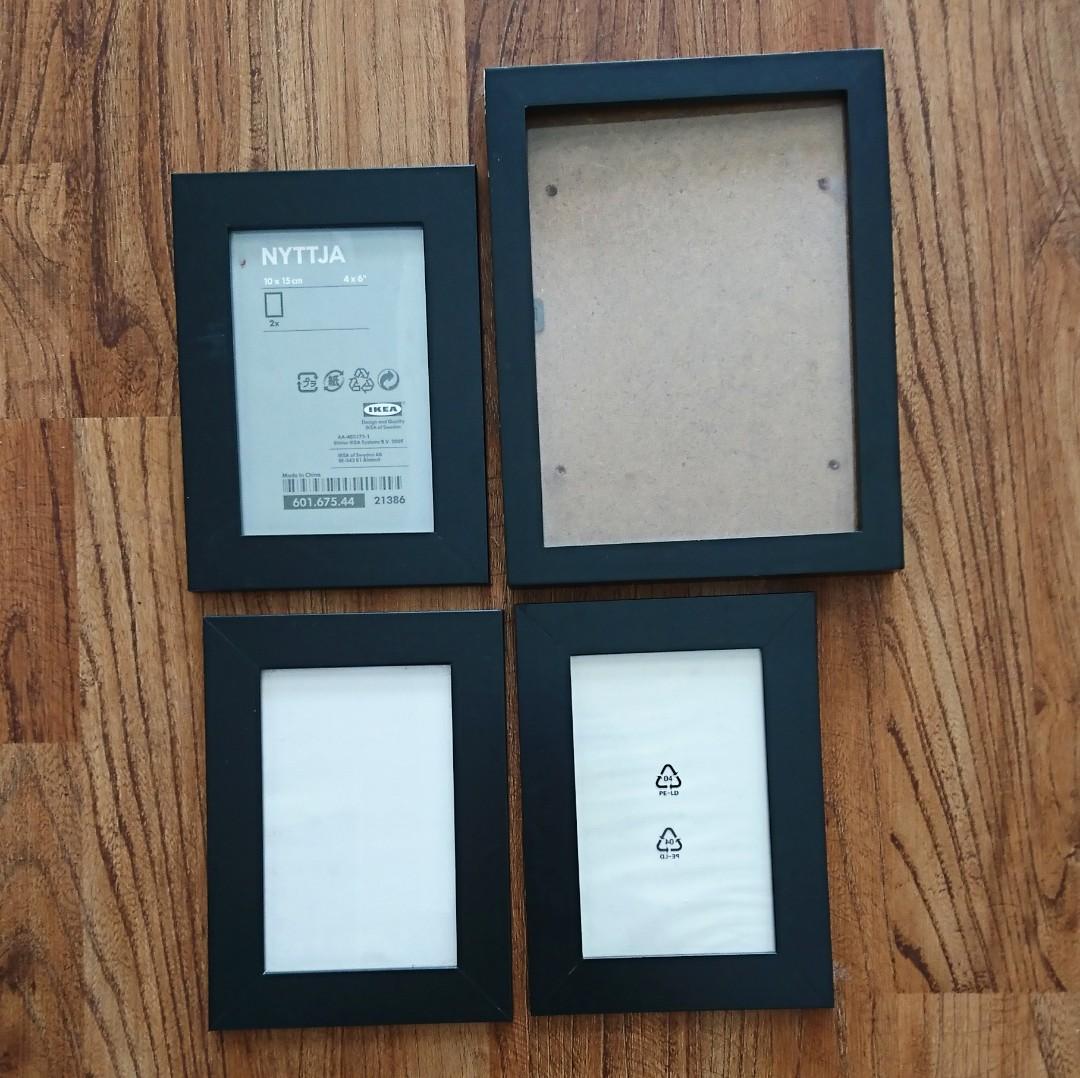 4 x IKEA NYTTJA Photo Frames, Furniture & Home Living, Home Decor