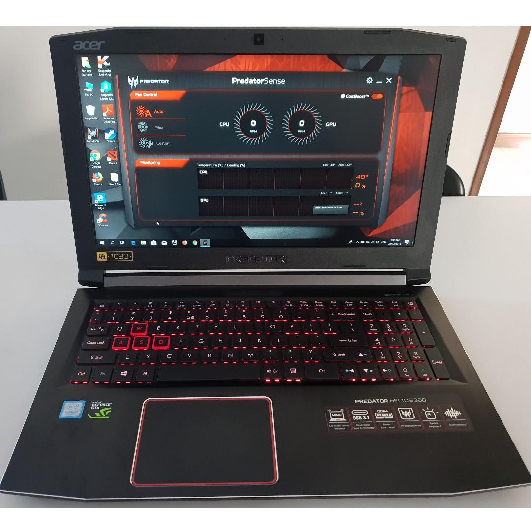 Acer Predator Helios 300 G3-571-51NK Gaming Laptop 4GB GTX 1060 1TB ...