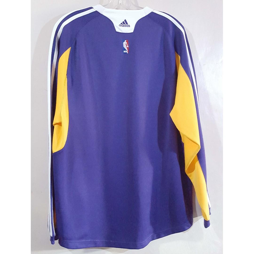 Lakers adidas warm up top shirt