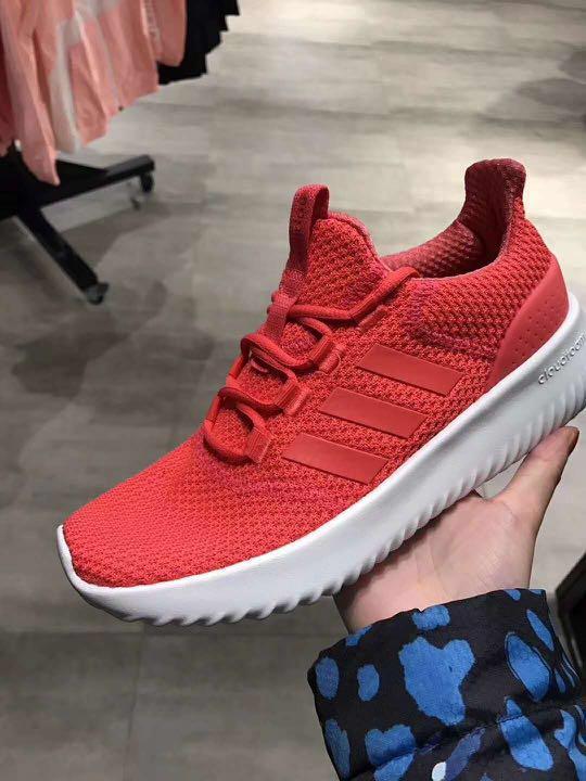 adidas neo cloudfoam red