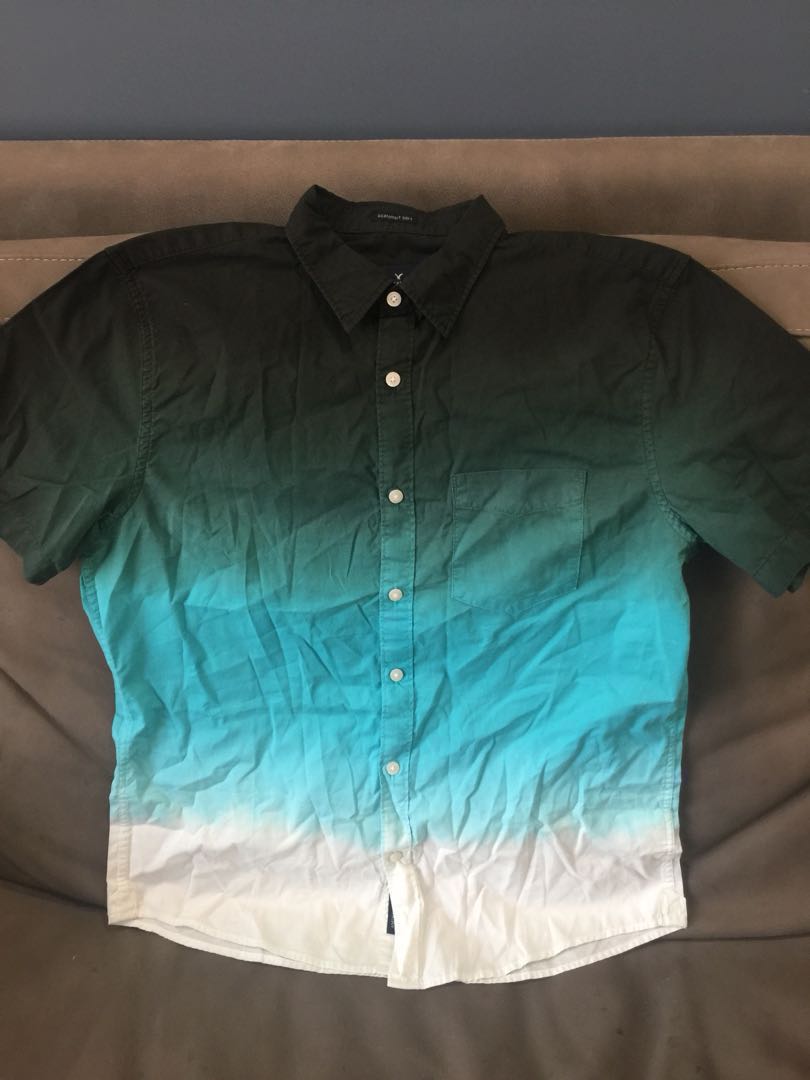 American Eagle Dip Dyed Shirt