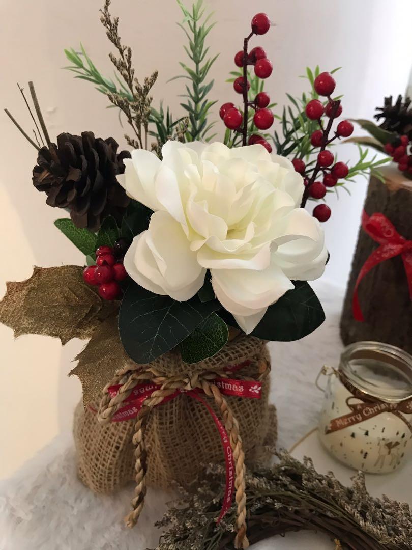 Artificial Flowers With Vase Furniture Home Decor Others On