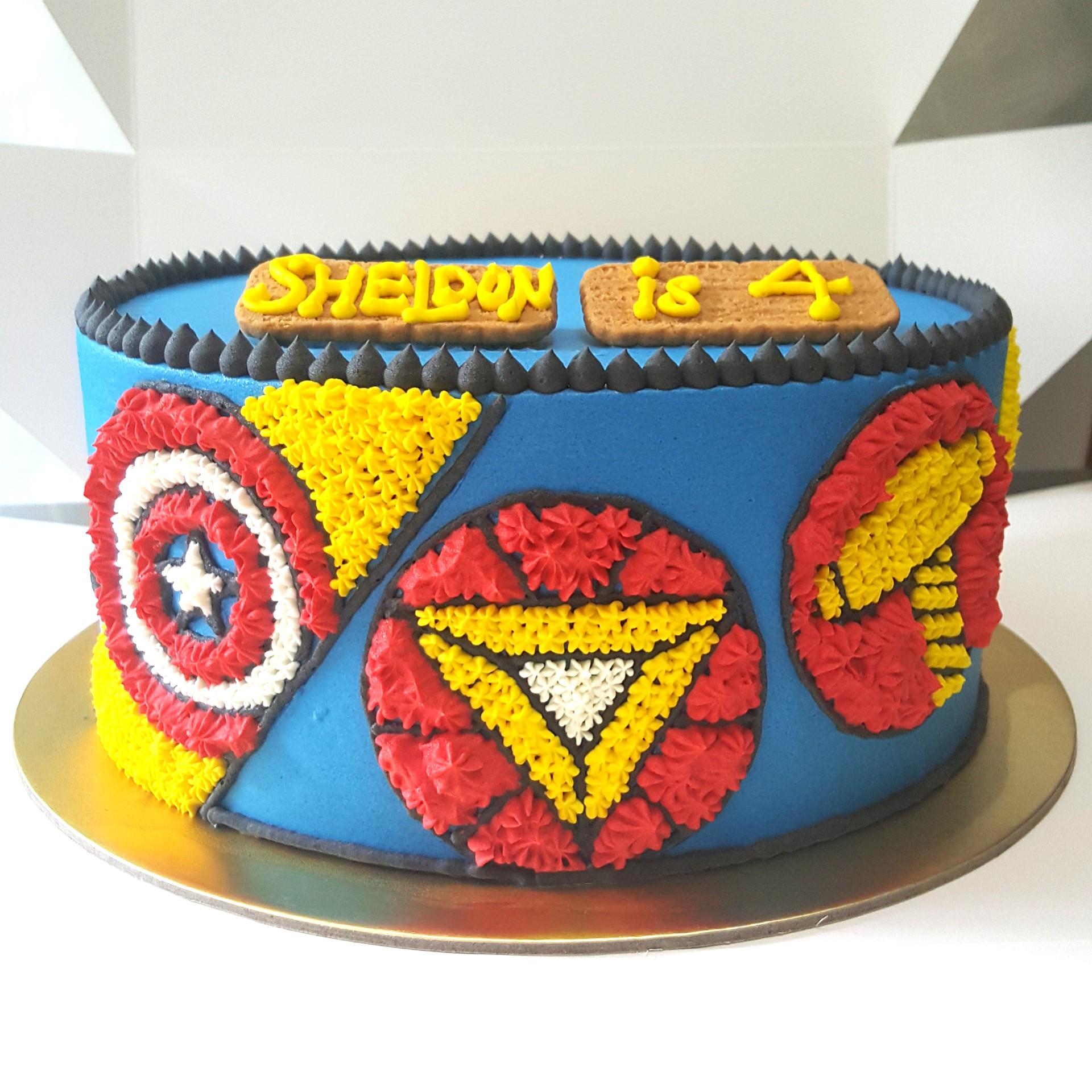 Avengers Cake Food Drinks Baked Goods On Carousell