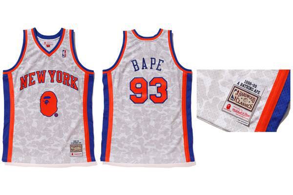 L] A Bathing Ape Bape 88 'Knicks' Basketball Jersey –