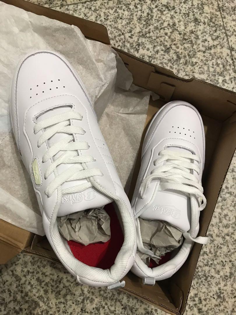 Bata Bfirst White School Shoes Size 40 Shoelace Babies Kids Babies Kids Fashion On Carousell