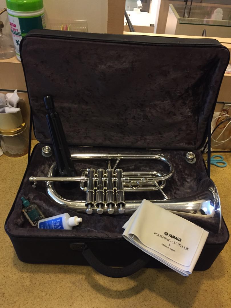 Bb Flugelhorn AC156R(4valve) Courtois Paris, Hobbies & Toys, Music