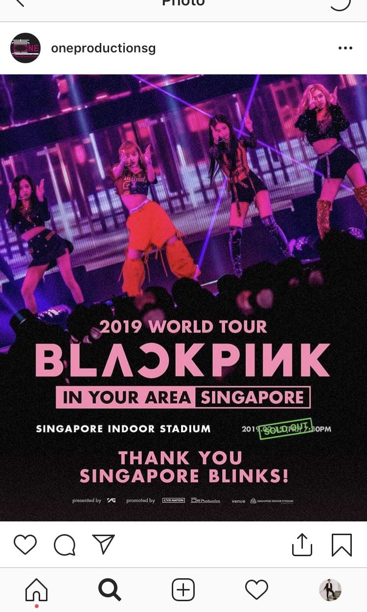 Blackpink Concert Ticket Entertainment K Wave On Carousell