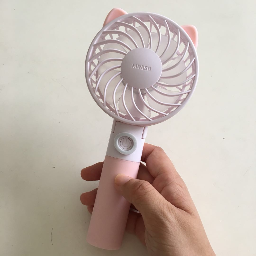 Bnib Miniso Foldable Mini Fan Furniture Home Living Lighting Fans Fans On Carousell