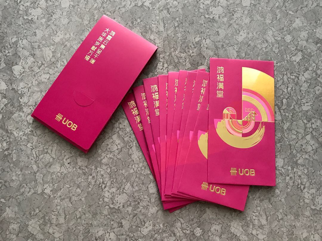 Box 10pcs Uob 2017 Exclusive Red Packet Ang Pow Pao Design Craft Others On Carousell