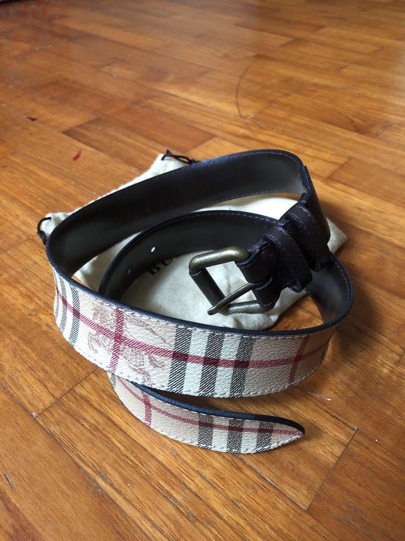 womens burberry belt