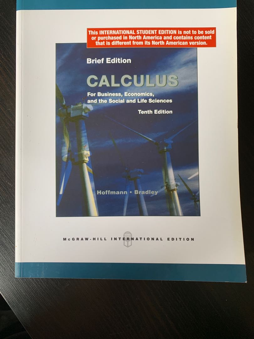 Calculus - For business, economics and the social & life sciences, Books &  Stationery, Textbooks, Tertiary on Carousell