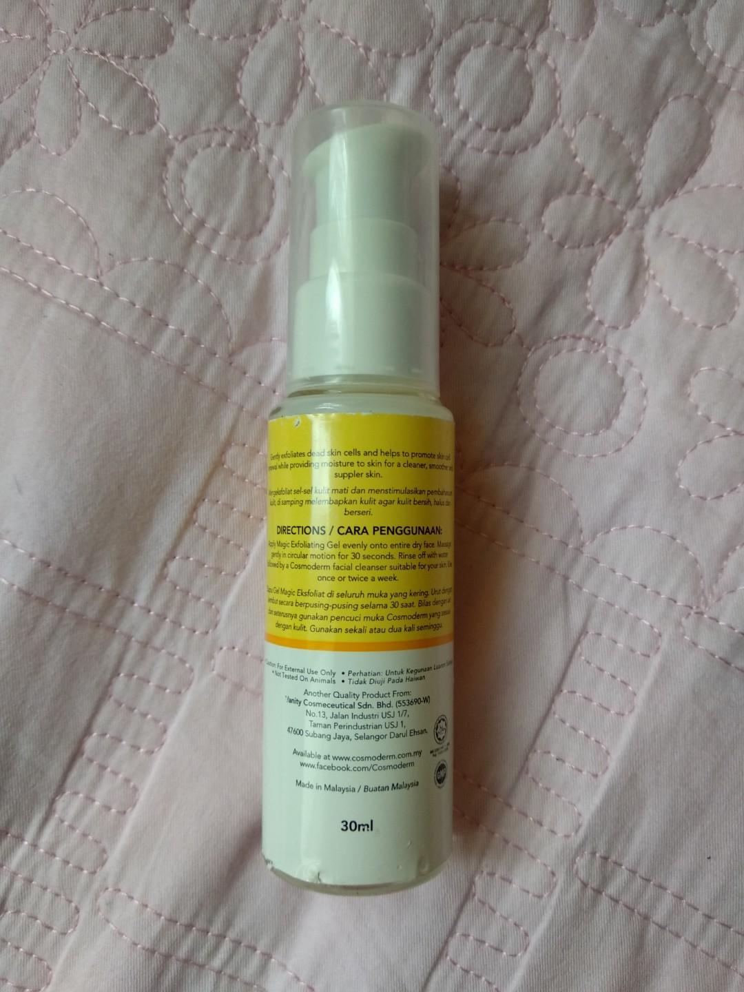 Cosmoderm Vitamin E Magic Exfoliating Gel Health Nutrition Health Supplements Vitamins Supplements On Carousell