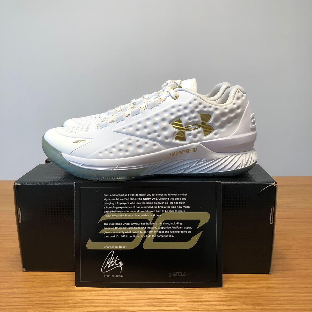 Curry 1 Low Championship US9.5 EU43 100 New and Real