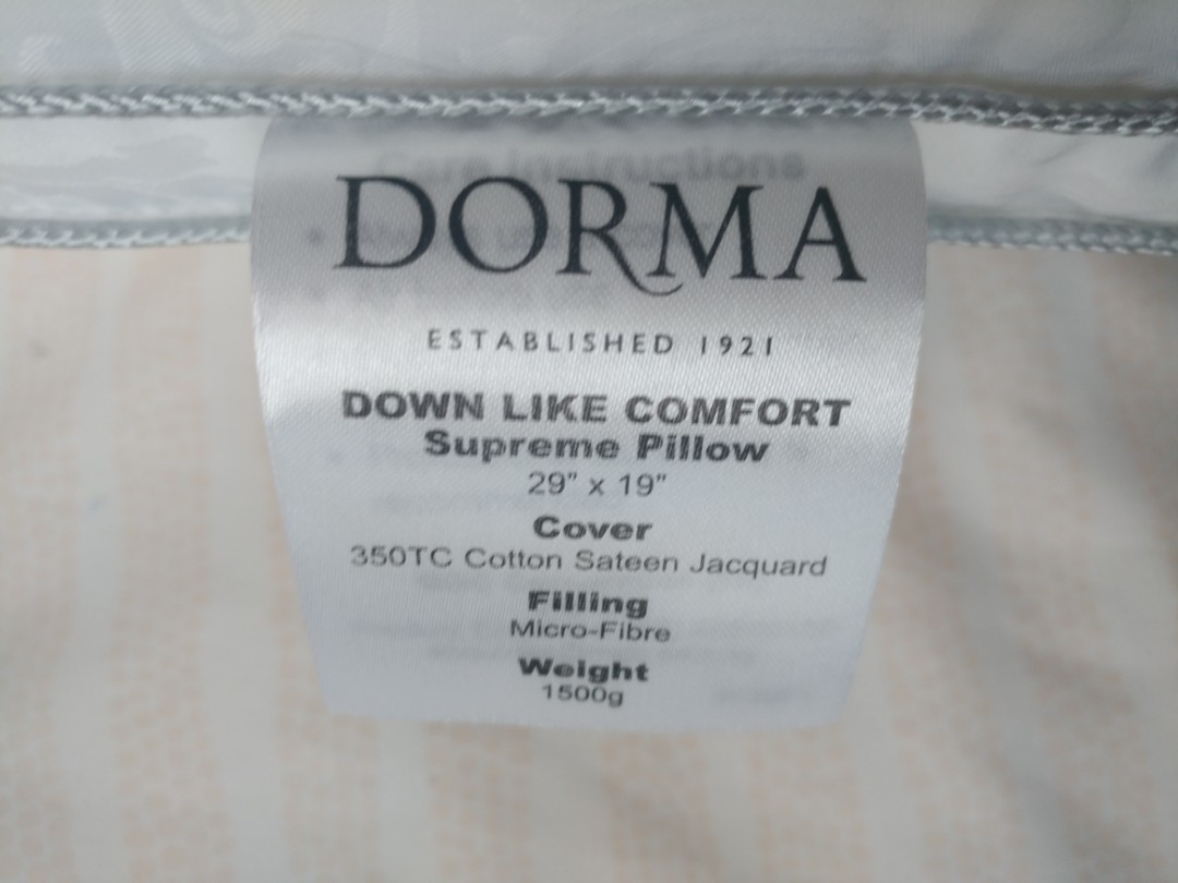 Dorma down like pillows best sale
