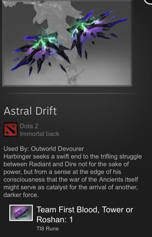 Dota 2 Astral Drift Toys Games Video Gaming In Game Products