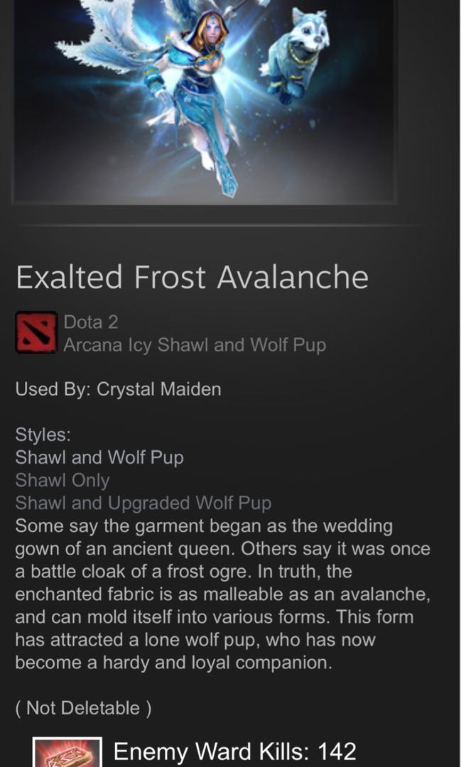 Dota 2 Exalted Frost Avalanche Toys Games Video Gaming In
