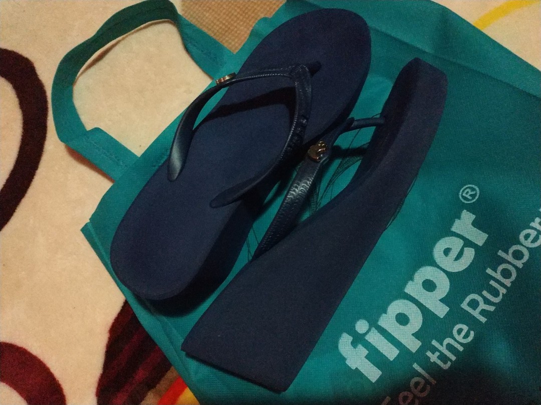 Fipper Wedges in Navy Blue Women s Fashion Footwear Wedges on