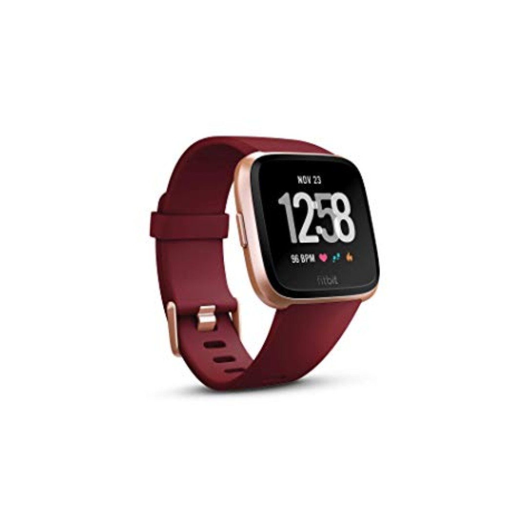 fitbit versa rose gold and ruby