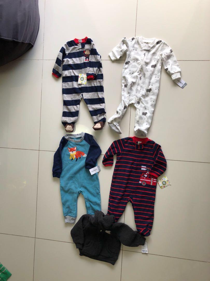 carters fleece onesies