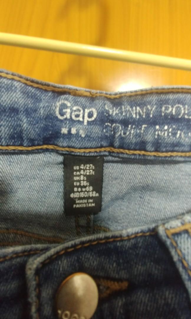 gap skinny roll up jeans