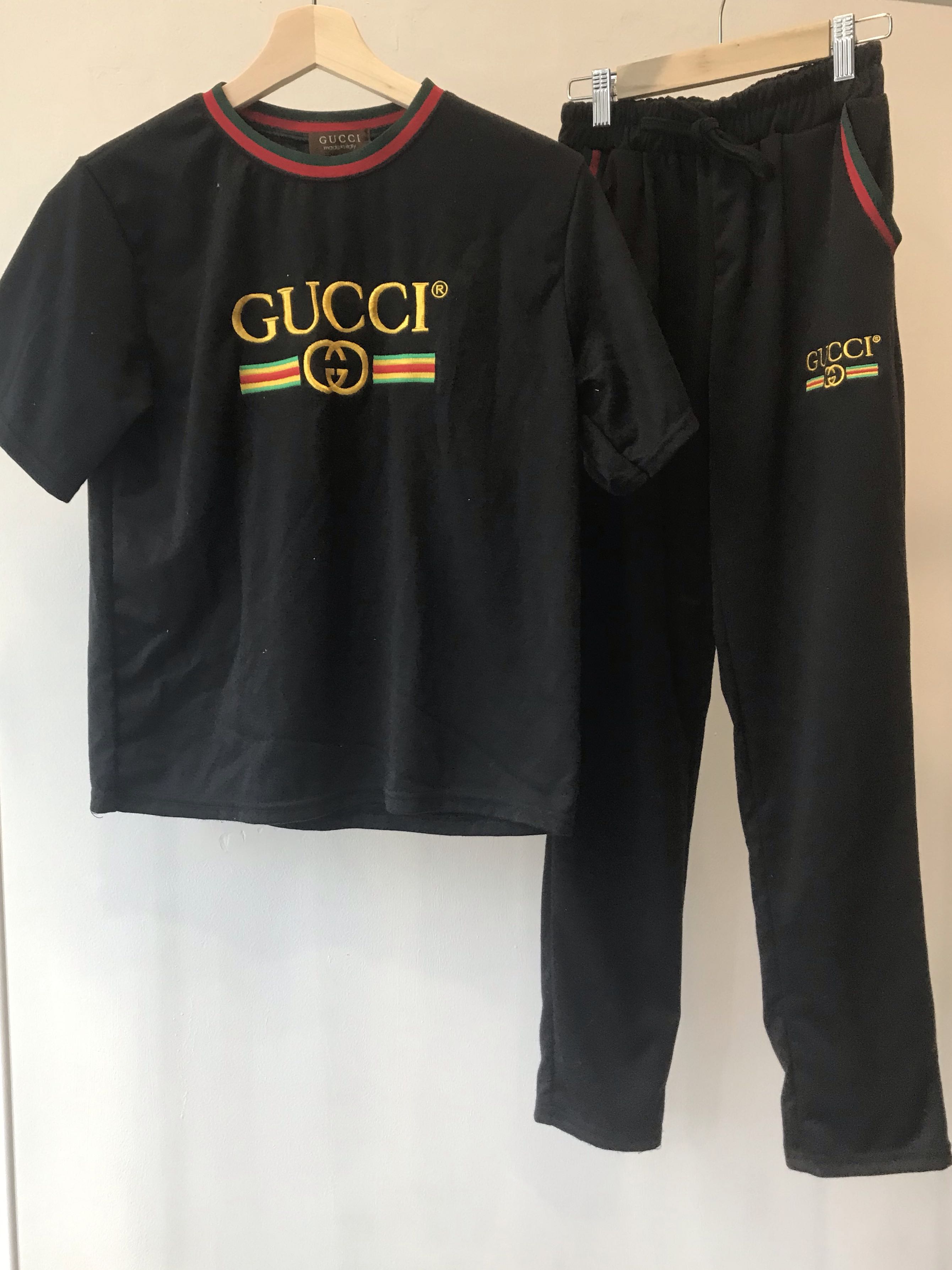Grey gucci sweatsuit cheap