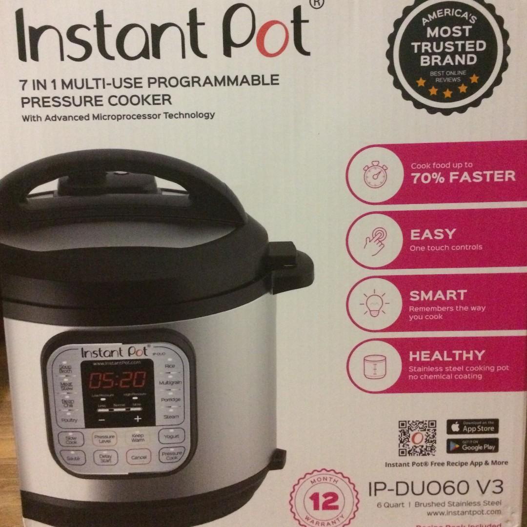 Instant pot model duo60 v3 hotsell