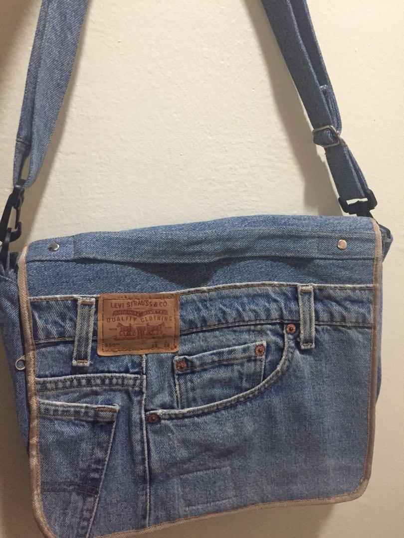 Levi s jeans sling bag Women s Fashion Bags Wallets Purses