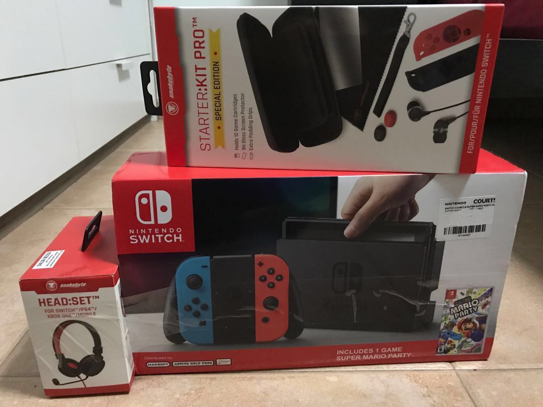 nintendo switch console mario party bundle