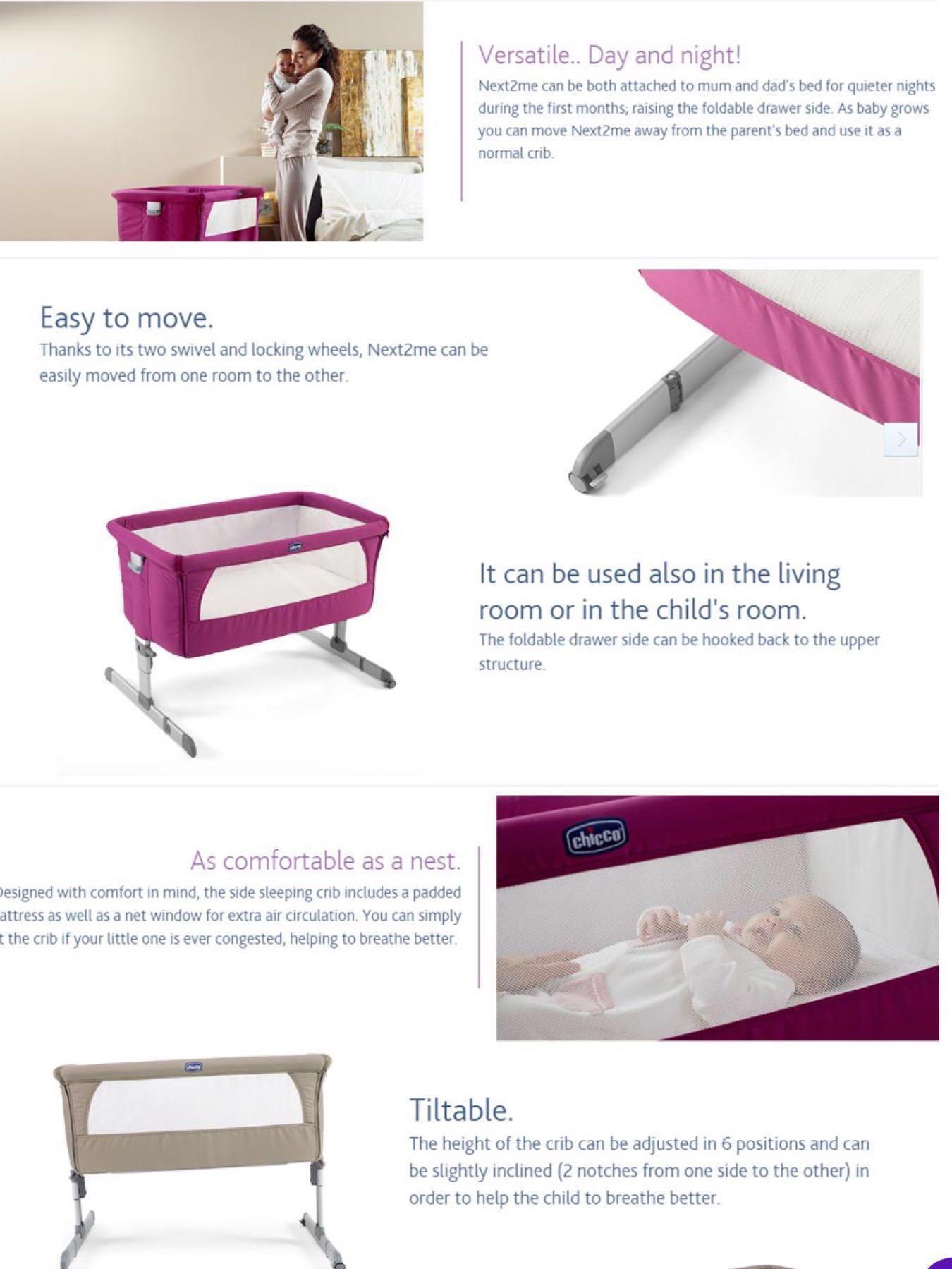 chicco next to me preloved