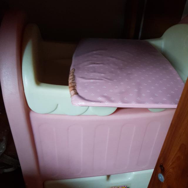 little tikes doll bed with drawer