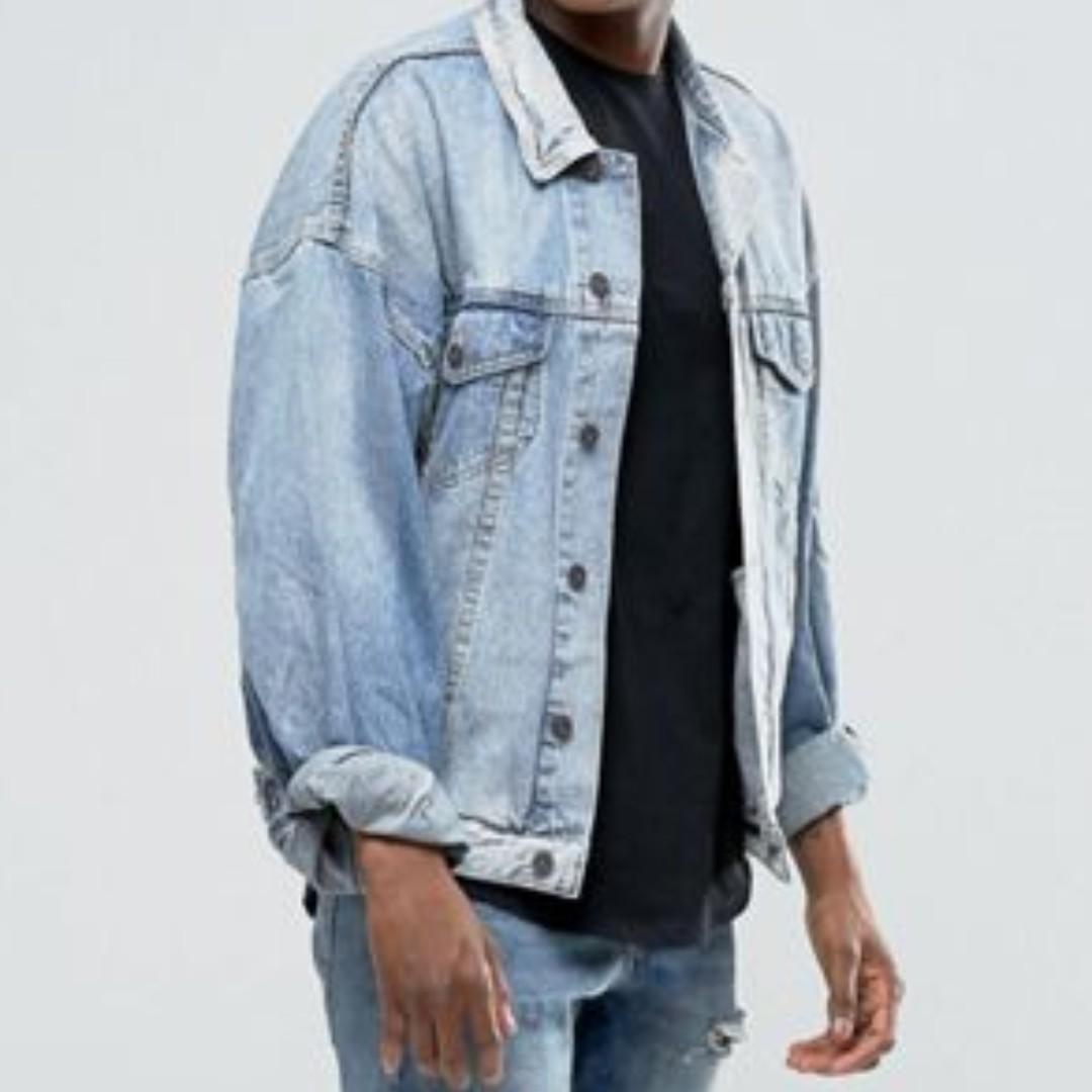 Pull&bear oversized denim jacket outlet