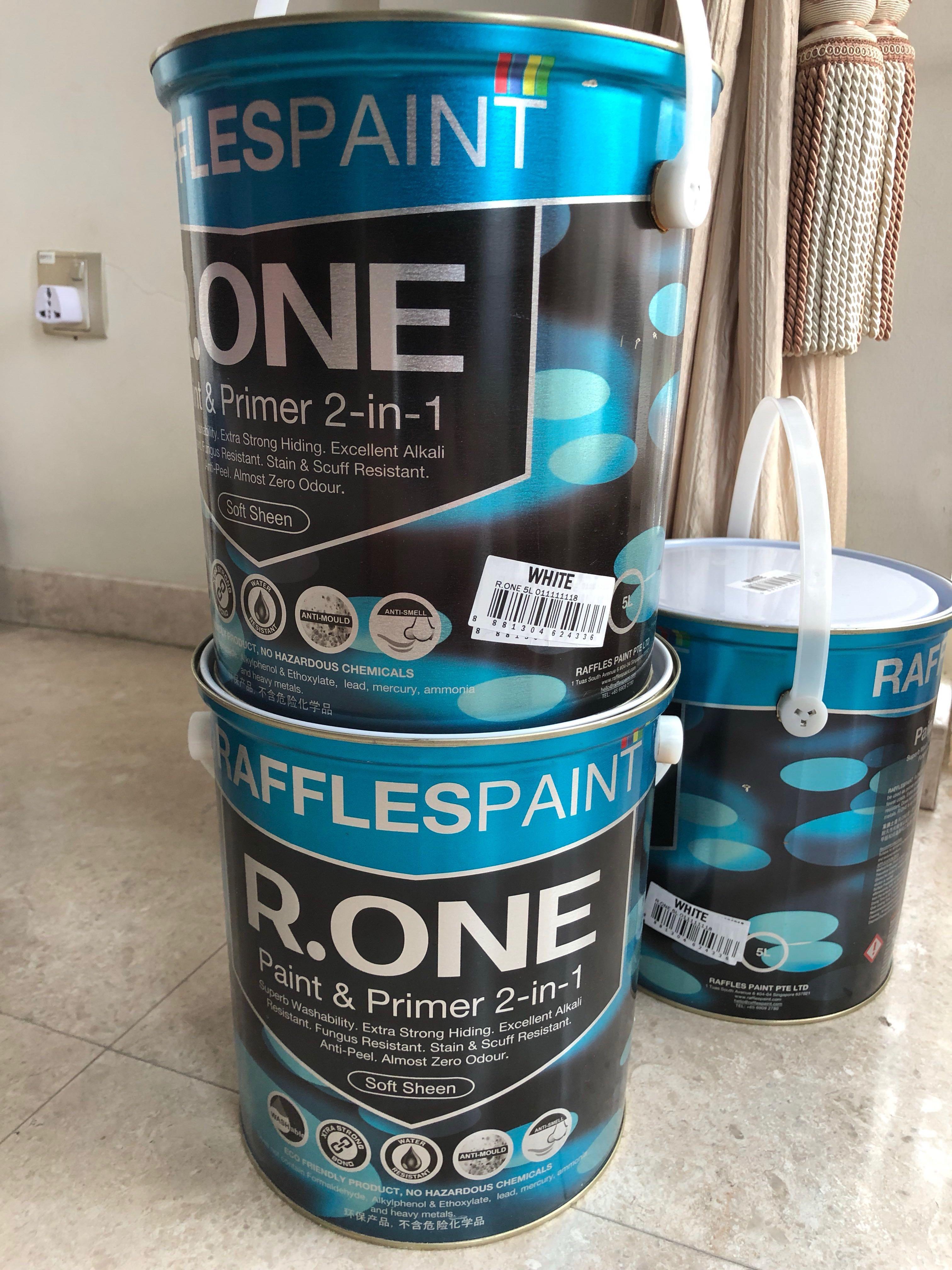 RAFFLES PAINT R.ONE (PAINT & PRIMER 2 in 1) ULTRA PREMIUM PAINT, Everything Else on Carousell